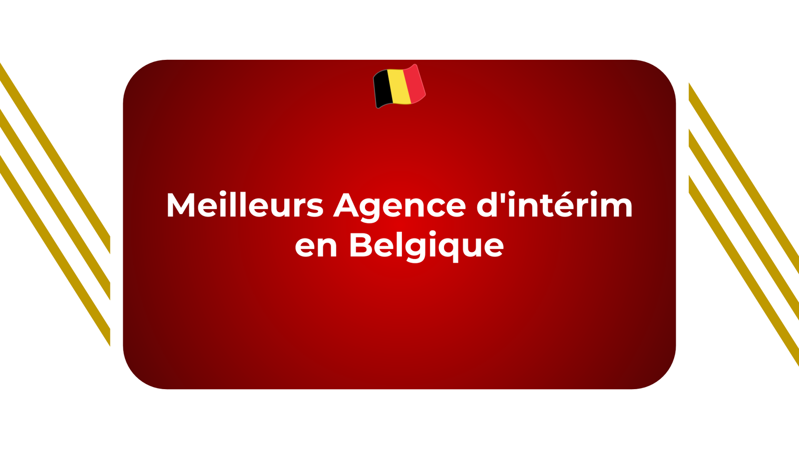 Agences d'intérim en Belgique