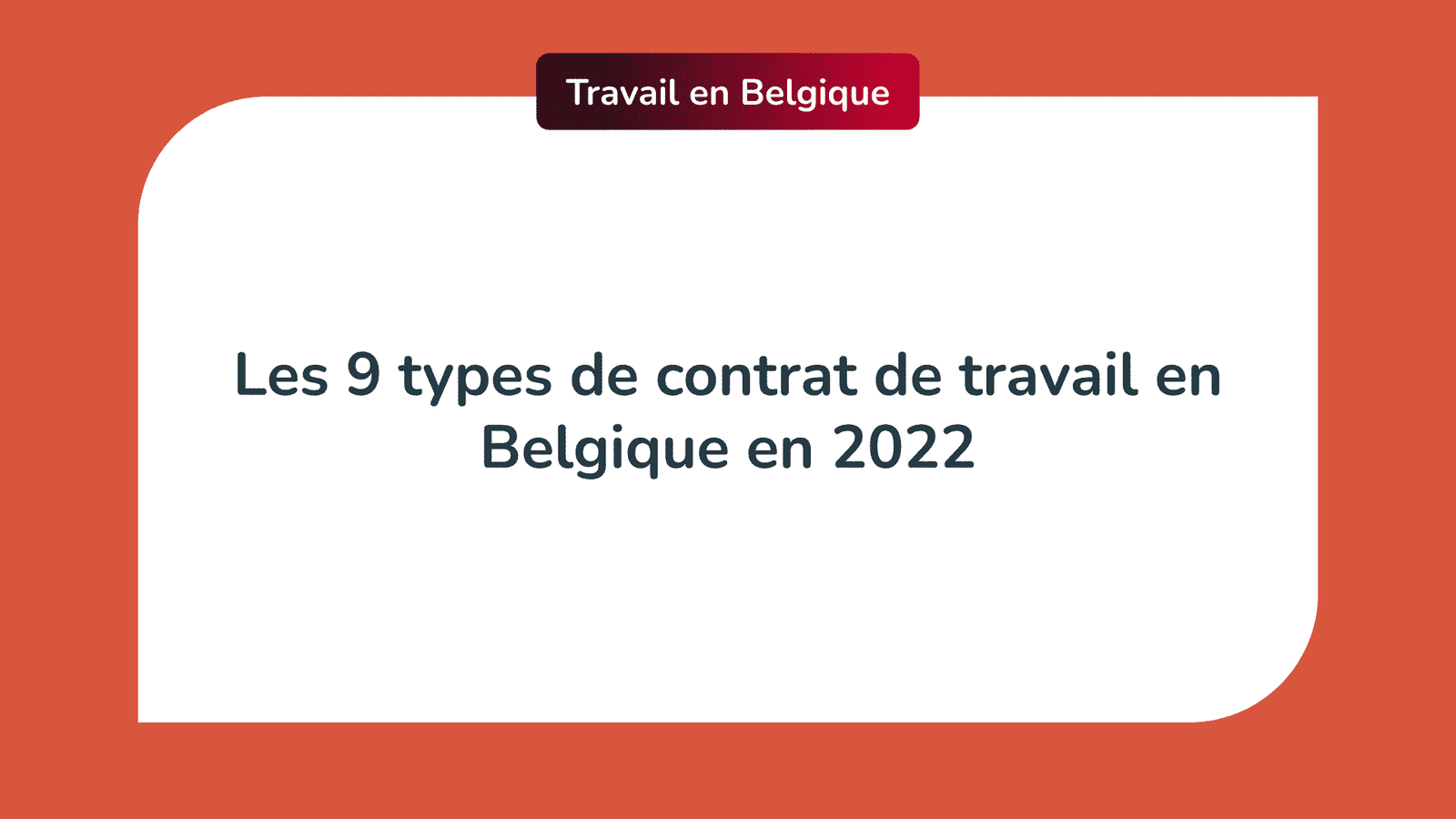 Contrat de travail Belgique