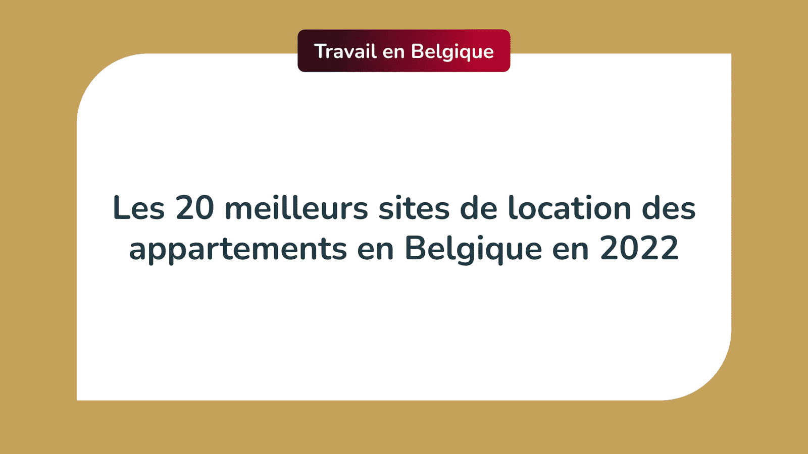 Sites de location des appartements en Belgique