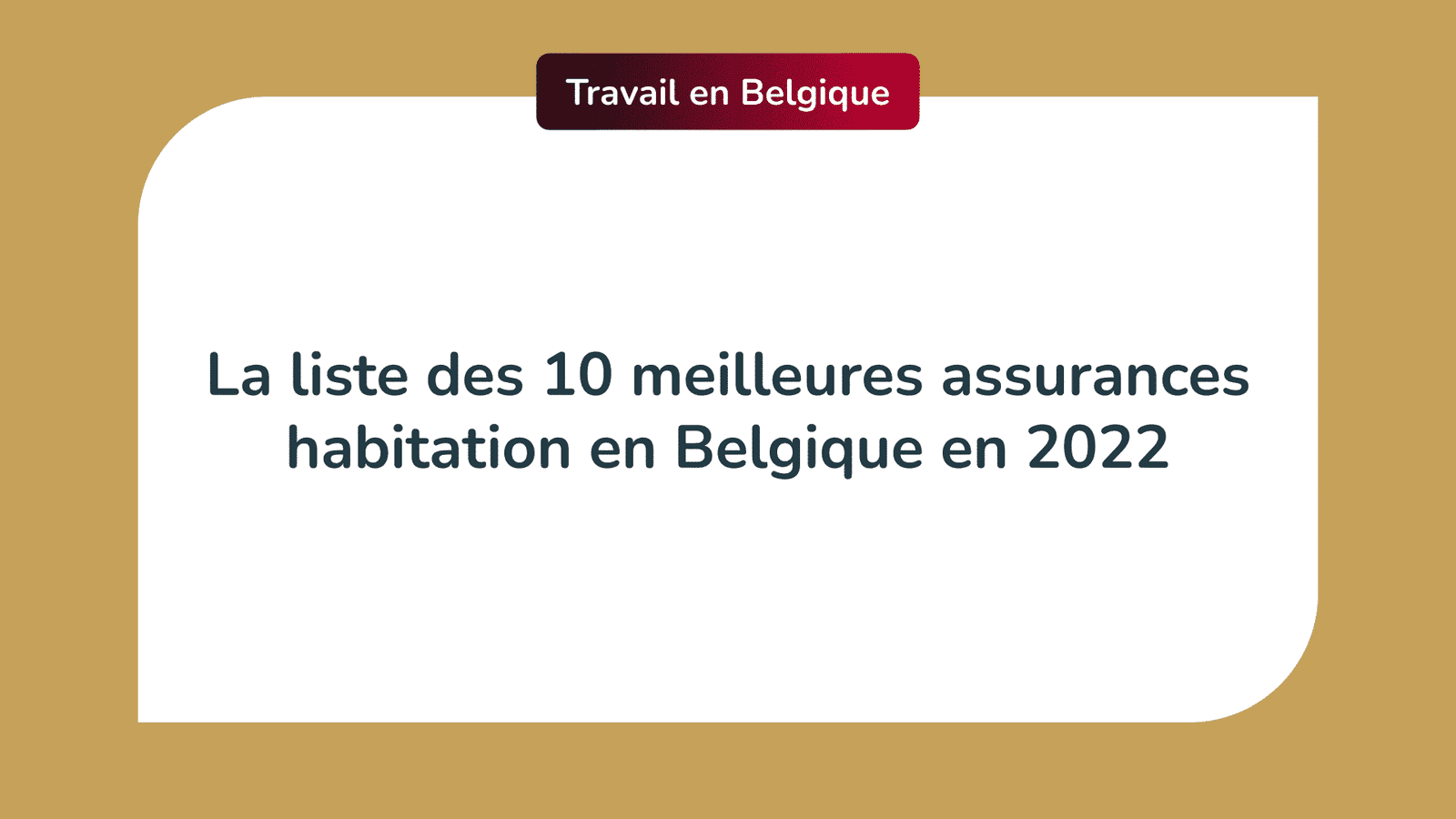 assurances habitation Belgique